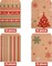 100 Pieces Christmas Kraft Treat Bags Christmas Goody Bags Kraft Holiday Paper Gift Bags Buffet Paper Bags for Christmas Party Favor,4 Styles